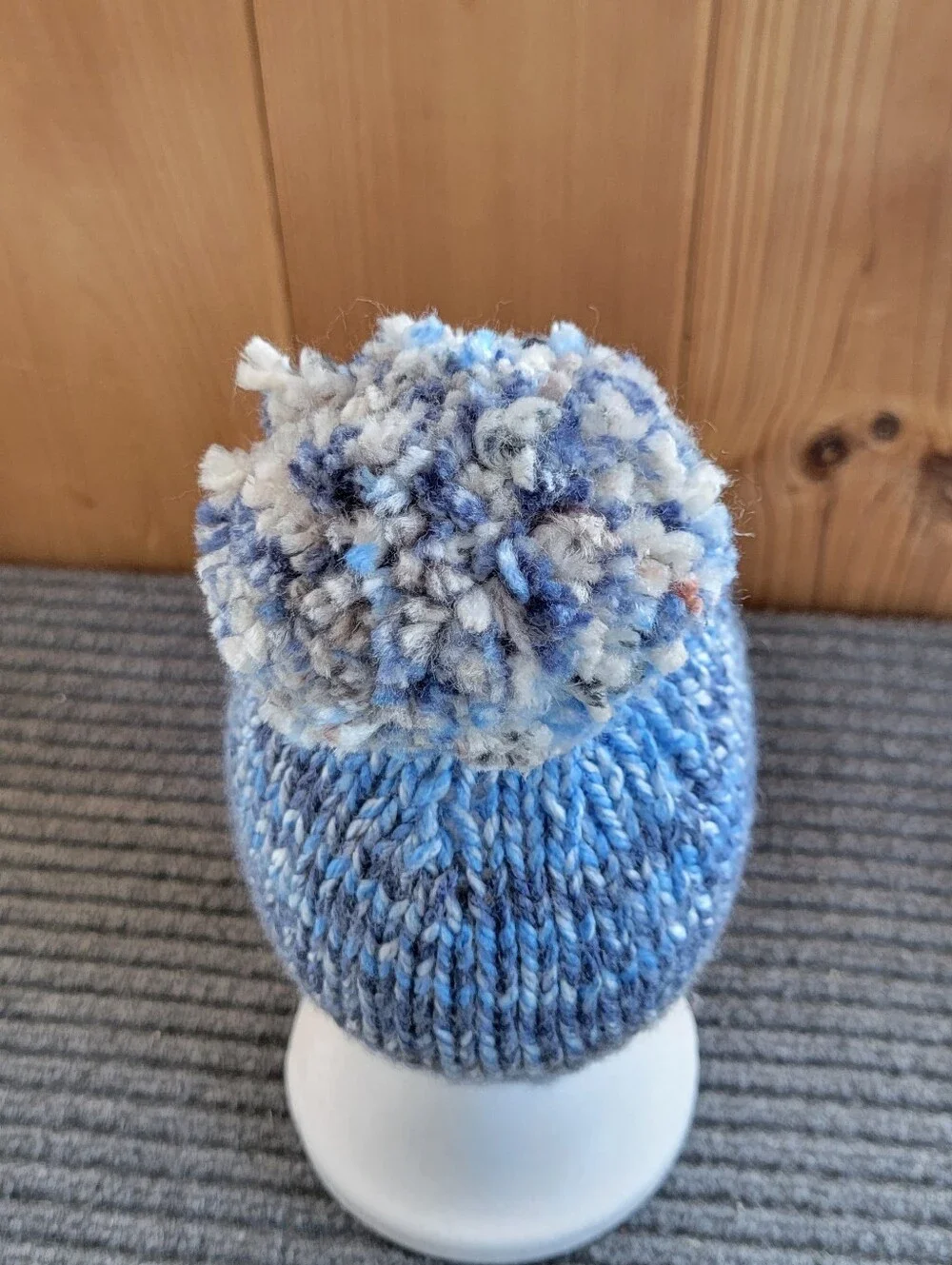 Adult Winter Crochet Hat With Pom Pom